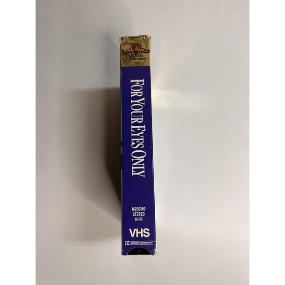 James Bond 007 For Your Eyes Only (VHS 1988) 1981 Moore Classics Ian Fleming - Picture 2 of 3
